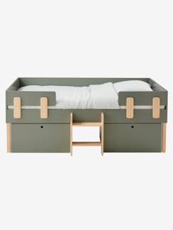 Slaapkamer en Opbergoplossingen-Slaapkamer-Babybedje, Kinderbedden-Kinderbedden-EVEREST hoogslaper met opbergruimte