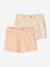 Lot de 2 shorts fille molleton léger abricot - vertbaudet enfant 