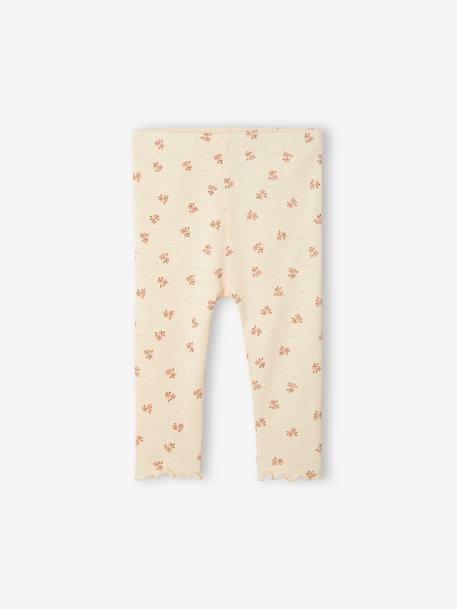 Ensemble bébé fille sweat à volant + legging caramel - vertbaudet enfant 