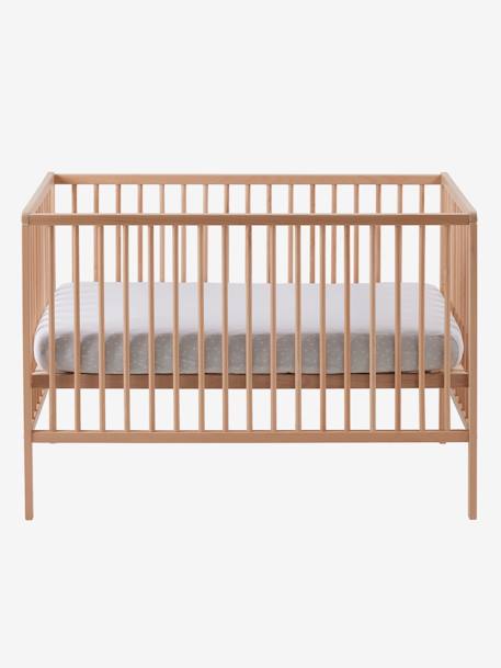 Lit bébé Cocoon blanc+bois - vertbaudet enfant 