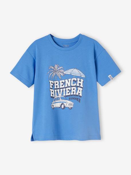 Jongensshirt 'French RiviÃ¨ra' azuurblauw - vertbaudet enfant 