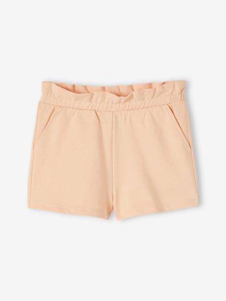 Lot de 2 shorts fille molleton léger abricot - vertbaudet enfant 