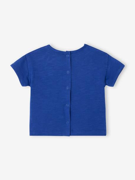 Tee-shirt soleil bébé manches courtes bleu roi - vertbaudet enfant 