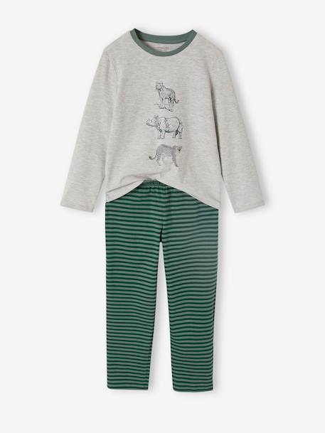Lot de 2 pyjamas garçon jungle vert - vertbaudet enfant 