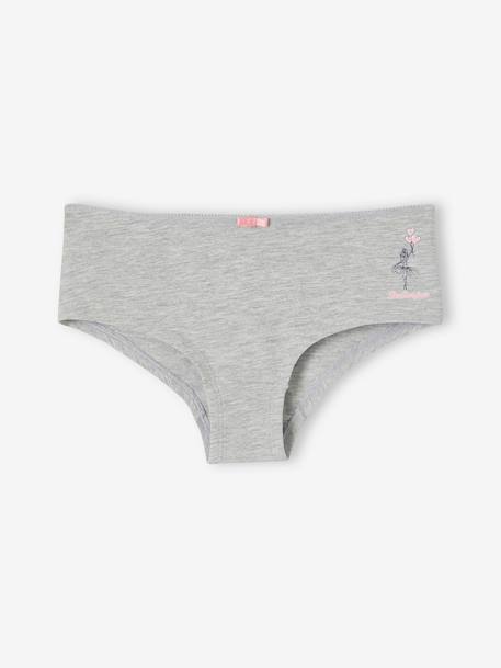 Lot de 4 shorties ballerine fille en coton bio écru - vertbaudet enfant 