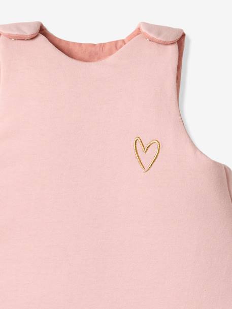 Gigoteuse sans manches ANNECY bleu chambray+gris chiné+rose - vertbaudet enfant 