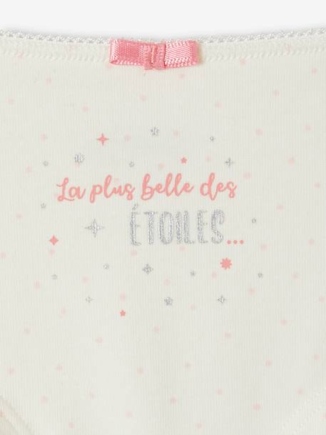 Lot de 4 shorties ballerine fille en coton bio écru - vertbaudet enfant 