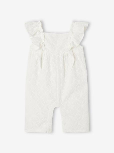 Combinaison bébé brodée cérémonie écru - vertbaudet enfant 