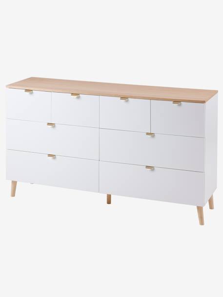 Commode double avec 8 tiroirs MERVEILLES blanc - vertbaudet enfant 