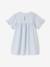 Chemise de nuit en popeline légère rayée rayé bleu - vertbaudet enfant 