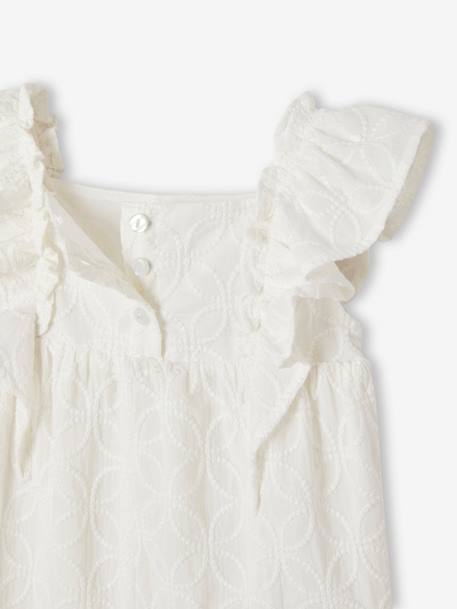 Combinaison bébé brodée cérémonie écru - vertbaudet enfant 