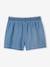 Short fille en denim léger facile à enfiler denim bleached+stone - vertbaudet enfant 