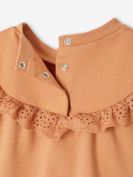 Ensemble bébé fille sweat à volant + legging caramel - vertbaudet enfant 