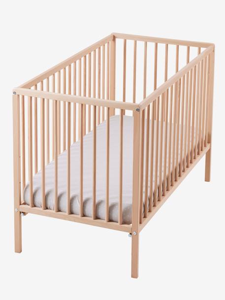 Lit bébé Cocoon blanc+bois - vertbaudet enfant 