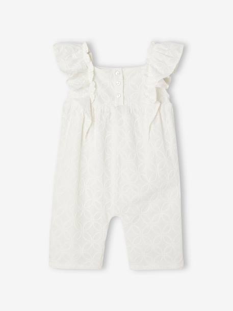 Combinaison bébé brodée cérémonie écru - vertbaudet enfant 
