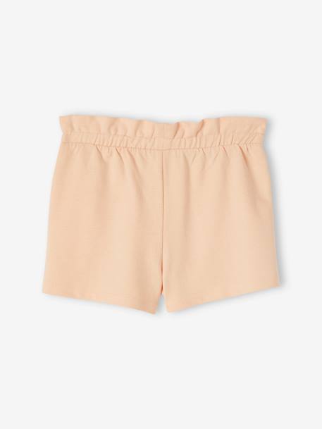 Lot de 2 shorts fille molleton léger abricot - vertbaudet enfant 