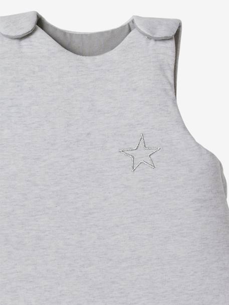 Gigoteuse sans manches ANNECY bleu chambray+gris chiné+rose - vertbaudet enfant 