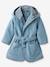 Peignoir bébé personnalisable INDIA, avec coton recyclé bleu imprimé - vertbaudet enfant 