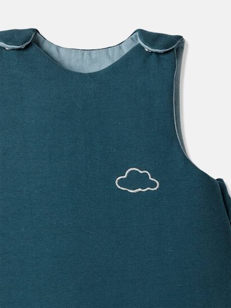 Gigoteuse sans manches ANNECY bleu chambray+gris chiné+rose - vertbaudet enfant 