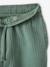Short en gaze de coton garçon vert - vertbaudet enfant 