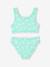 Maillot de bain 2 pièces à pois fille vert d'eau - vertbaudet enfant 