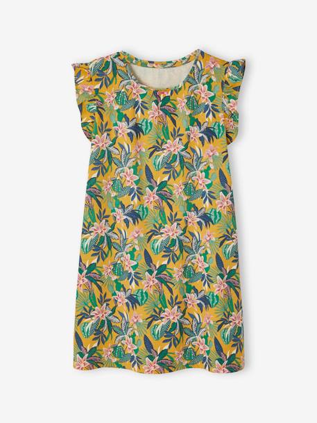 Lot de 2 chemises de nuit tropicales beige chiné - vertbaudet enfant 