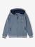 Sweat garçon zippé à capuche sport bleu grisé+gris chiné+lichen+marine - vertbaudet enfant 
