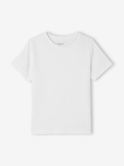 Garçon-T-shirt, polo, sous-pull-T-shirt garçon uni manches courtes