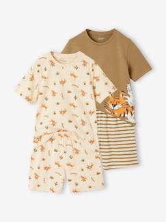 Jongens- Pyjama, surpyjama-Set van 2 tijger pyjashorts voor jongens