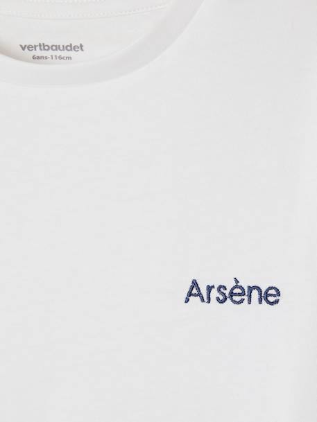 T-shirt garçon uni manches courtes blanc - vertbaudet enfant 