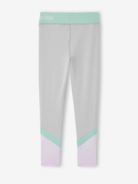 Legging sport à bandes fille matière technique gris chiné - vertbaudet enfant 