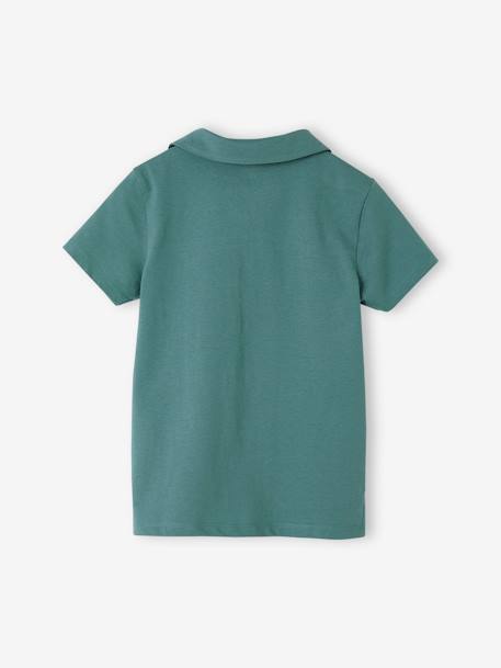 Lot de 2 polos garçon unis manches courtes LOT BLEU+vert d'eau - vertbaudet enfant 
