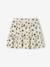 Jupe short motifs fleurs fille écru+rose bonbon - vertbaudet enfant 