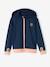 Sportset voor meisjes met sweater met rits en technische legging marineblauw - vertbaudet enfant 