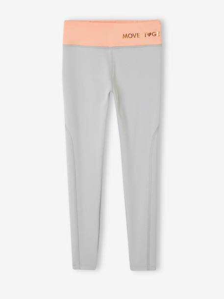Sportset voor meisjes met sweater met rits en technische legging marineblauw - vertbaudet enfant 
