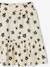 Jupe short motifs fleurs fille écru+rose bonbon - vertbaudet enfant 