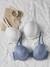 Set van 2 satijnen borstvoedings- en zwangerschapsbeha's ENVIE DE FRAISE grijsblauw+marineblauw - vertbaudet enfant 