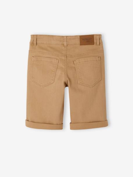 Bermuda couleur garçon en toile beige+corail+encre+VERT SAUGE - vertbaudet enfant 