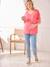 T-shirt col V grossesse lin et viscose rose - vertbaudet enfant 