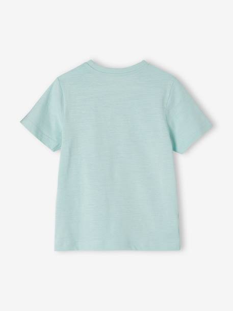 T-shirt garçon personnalisable manches courtes BLEU+corail+ocre+sauge+turquoise - vertbaudet enfant 