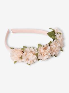 Meisje-Accessoires-Elastiekjes, haarspeldjes, heupband-Haarband bedekt met bloemen
