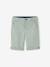 Bermuda garçon cérémonie en coton/lin beige+beige clair+bleu+marine foncé+vert sauge - vertbaudet enfant 