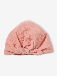 Bébé-Accessoires-Autres accessoires-Chapeau façon foulard noué uni bébé fille