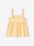 Blouse brodée en gaze de coton fille jaune pastel - vertbaudet enfant 