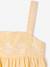 Blouse brodée en gaze de coton fille jaune pastel - vertbaudet enfant 