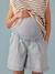 Denim zwangerschapsshort met paperbag-effect ENVIE DE FRAISE gebleekt denim - vertbaudet enfant 