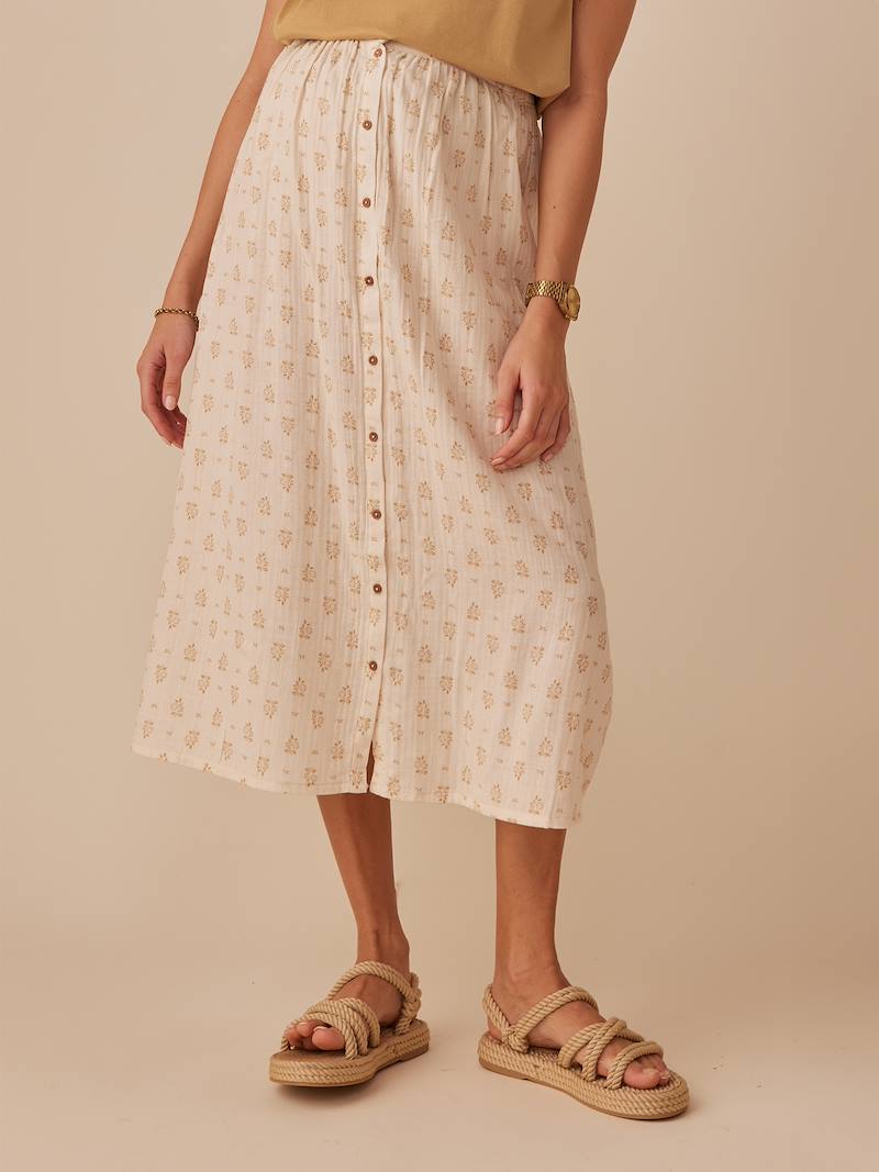 Ensemble Jupe + Haut CACHAREL Imprimé Fraises - Taille 40 - 100% Coton - Occasion Comme Neuf