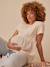 Tee-shirt grossesse bi- matière sable - vertbaudet enfant 