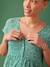 Robe longue grossesse fluide boutonnée vert - vertbaudet enfant 