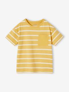 Jongens-T-shirt, poloshirt, souspull-Aanpasbaar jongensshirt met strepen